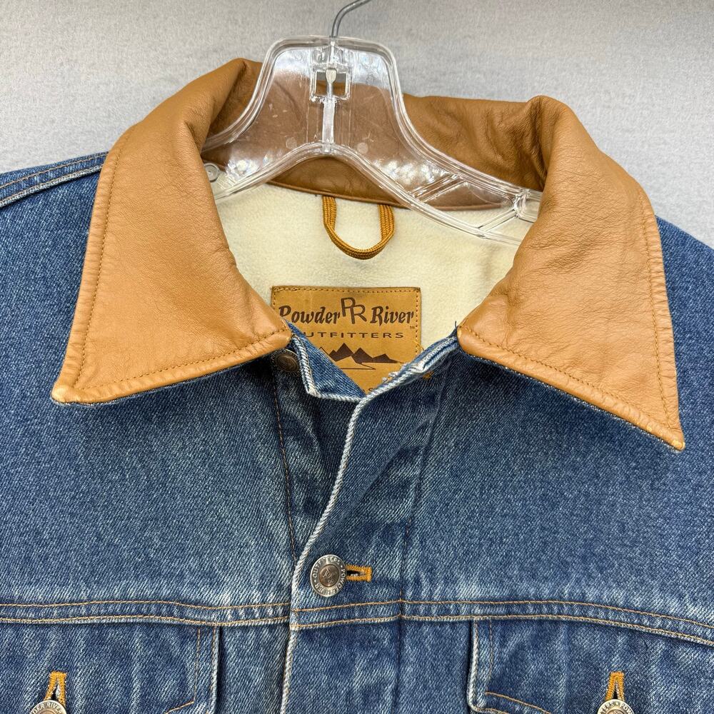 Powder River Outfitters by Panhandle Slim Denim Jacket Men's M Blanket Lined - Picture 7 of 11